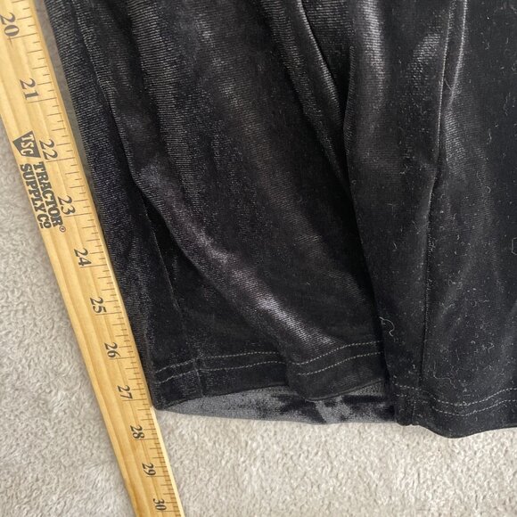 NEW A new Day Women's S Black Velvet Halter Wide Leg Jumpsuit High Neck 1658 - Picture 6 of 9